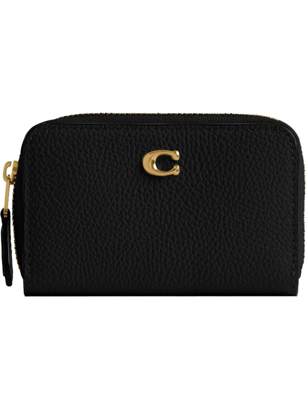 Essential Small Zip Around Card Case - Black, Compact Wallet, Stylish Organizer